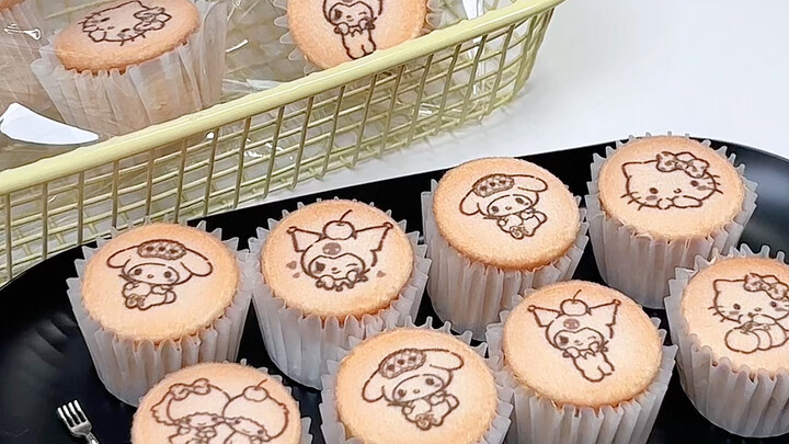 Hanya diperlukan 1r! Cupcake mini tanpa bahan! Kue Sanrio yang sangat lucu