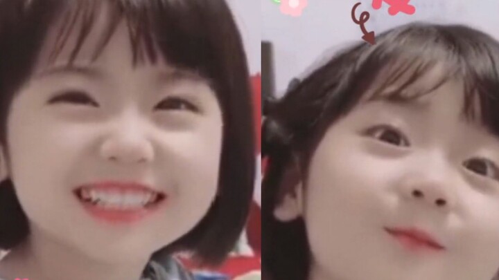 A cute girl was confessed by a boy, her mother pretended not to believe it, the girl replied stubbor