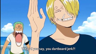 Zoro and Sanji funny moments part 1 | zoro vs sanji fight | One piece funny moments