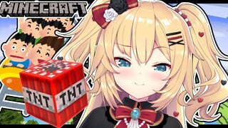【Minecraft】絶叫ジェットコースター つくるぞ・・・！【ホロライブ/赤井はあと】