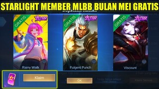 CARA MENDAPATKAN STARLIGHT MEMBER MLBB BULAN MEI 2022 GRATIS!! SKIN STAR PAQUITO, KAGURA, ALUCARD