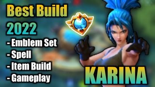 KARINA BEST BUILD 2022 | TOP 1 GLOBAL KARINA BUILD | KARINA - MOBILE LEGENDS | MLBB