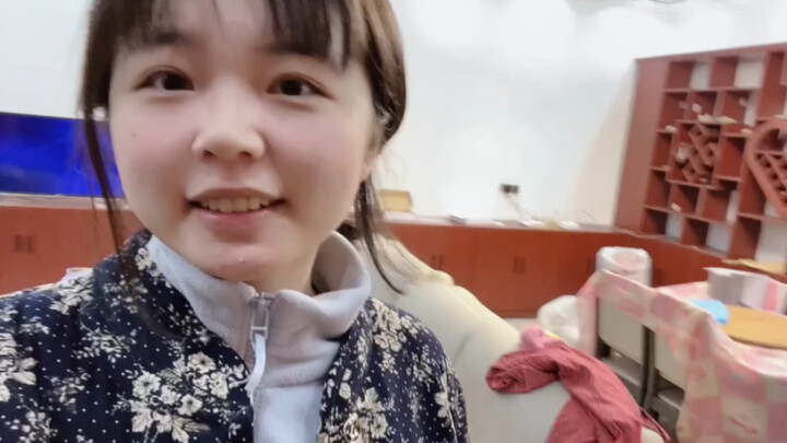 I'm wearing my grandma's floral jacket!