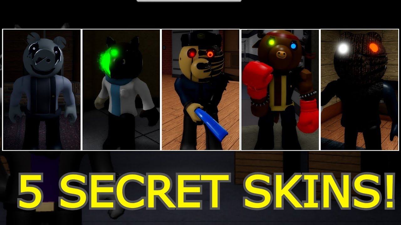 ALL SECRET SKINS in PIGGY! (Showcase) - Roblox 