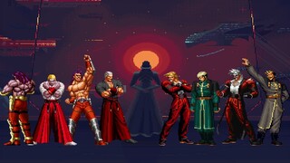 KOF MUGEN: GEESE/KRAUSER TEAM VS RUGAL/GOENITZ TEAM!!!