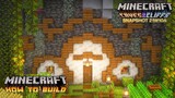 Minecraft: How to Build Lush Caves Hobbit Hole [Minecraft Snapshot 21w10a/Minecraft 1.17]