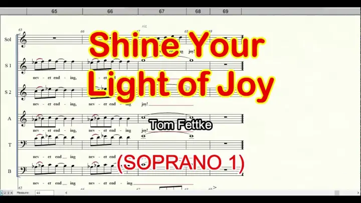 Shine Your Light of Joy Soprano 1
