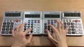 Netizen Jepang memainkan "Passionable Duelist" dengan kalkulator.