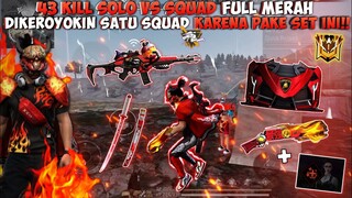 43 KILL SOLO VS SQUAD FULL MERAH!! DIKEROYOKIN MUSUH KARENA PAKE TOPENG LRGEND!!