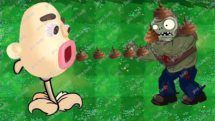 Plants vs Zombies Animation: CrazyFrog Little Monkey Sandwich Runner dinosaur - Compilation