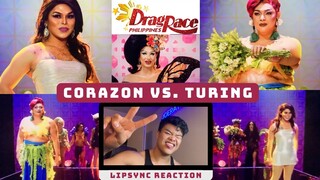 Corazon Vs Turing (Lipsync Reaction) Drag Race Philippines