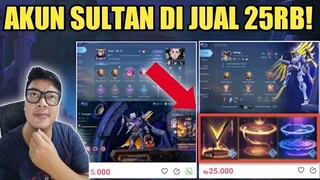 BELI AKUN SULTAN ADA SKIN LEGEND + RECALL TAS TAS CUMA 25RB !! JUAL RUGI ?