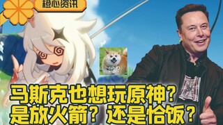 马斯克超想玩原神？难道马斯克也恰饭？ 听我分析一下！