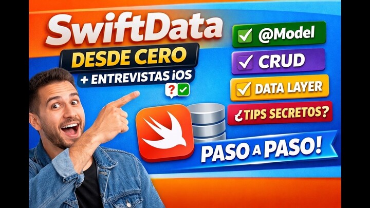 Aprende SwiftData en 20 min 🧠 (CRUD, @Model, MVVM y Entrevistas)