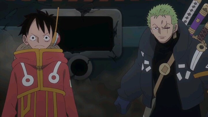 Zoro dan Luffy vs Seraphim Mihawk Animasinya Sangat Bersih