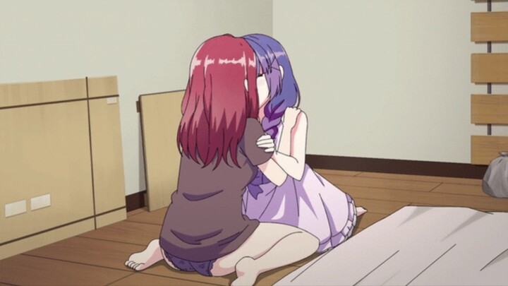 Yuri 18+ Hot kissing with my stepsister