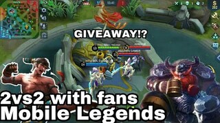 2vs2 With my Cousin Fans!!? || Funny Moments || Mobile Legends || Silent_Heizman