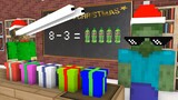 Monster School : BALDI'S CHRISTMAS MATH TEST CHALLENGE - Minecraft Animation