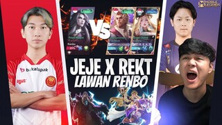 JEJE X REKT DUO MAUT LAWAN RENBO DAN TOP GLOBAL ! KITA PRESSURE DARI AWAL - Mobile Legends