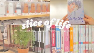 slice of life vlog 🍧 || manga unboxing, current manga shelf set-up, shopping, many more