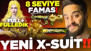 8 SEVİYE FAMAS FULLEDİK! ALEV ATIYOR! YENİ NİHAİ SET GELDİ! PUBG Mobile