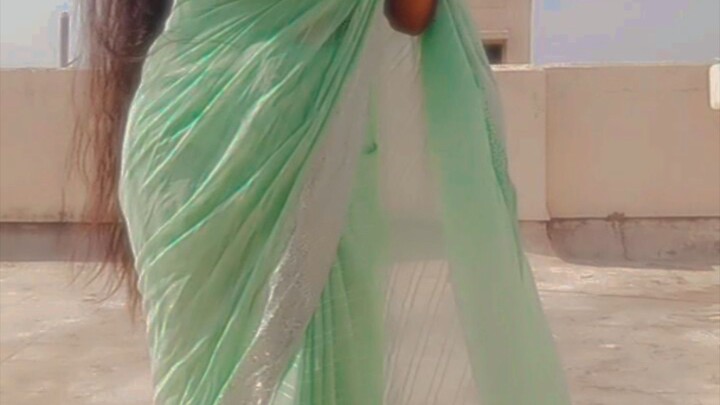 Mint Green Saree | Indian Traditional Look | 印度纱丽展示