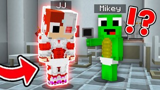 JJ Shapeshift to CYBORG in Minecraft Baby JJ and Mikey challenge (Maizen Mizen Mazien)