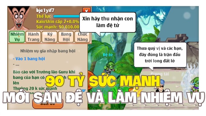 Ngọc Rồng Online - Hành Trình 90 Tỉ Sức Mạnh Mới Đi Săn Đệ Và Làm Nhiệm Vụ !