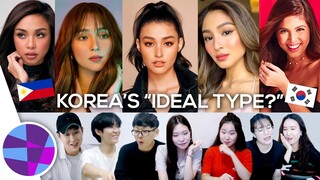 Koreans React to Filipina Celebrities: Who is Korea's "Ideal Type?" | EL's Planet