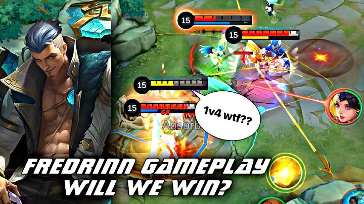 MLBB NEW HERO FREDRINN😱😱 GAMEPLAY AND HIGHLIGHTS, IS HE GOOD TO USE??