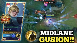 GUSION FLICKER IS BACK! GUSION MID LANE GAMEPLAY - Mobile Legends Bang Bang