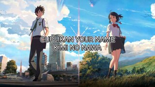 Cuplikan Your Name anime KIMI NO NAWA kisah dua jiwa manusia yang saling tertukar