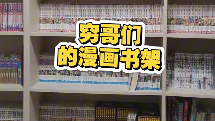 How can broke guys build their own manga bookshelf?