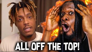 ALL OFF THE TOP?! | Juice WRLD - Cheese and Dope Freestyle (REACTION)