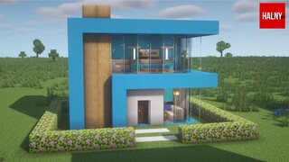 Small and simple modern house in Minecraft