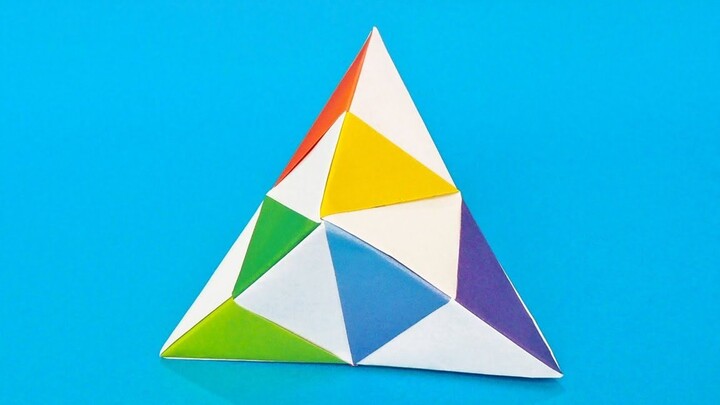 Simple and fun origami "Unbreakable Triangle", play it after class, it's really interesting!