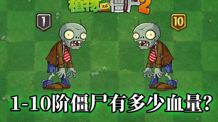 Uji coba paling hardcore di Pvz2: Berapa jumlah HP zombie pada level 1 hingga 10?