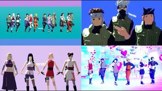 4songs summary【NARUTO MMD】NARUHINA*SASUSAKU*SHIKAMARU*SAIINO*NEJI*KAKASHI*GENMA*YAMATO*TENTEN*etc