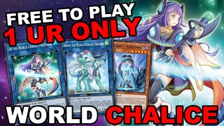 NEW F2P WORLD CHALICE! ONE UR ONLY! FREE TO PLAY VRAINS COMBO DECK! (Yu-Gi-Oh! Duel Links)