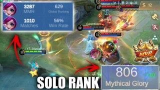 Nana 1000 Match Solo Rank di Mythical Glory!! Gameplay Nana Slumber Party - Mobile Legends