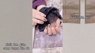 Bộ nail đơn giản sang trọng tôn da