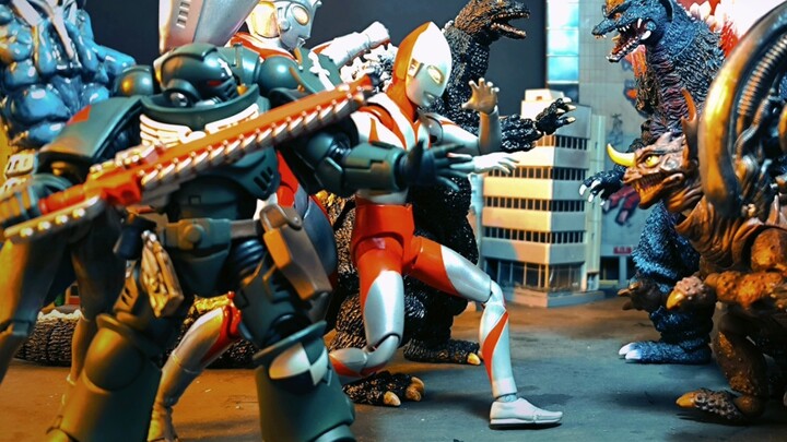 [Animated short film] "Monster Arena Godzilla Ultraman Alien Predator Crazy Showdown!" (Stop-motion 