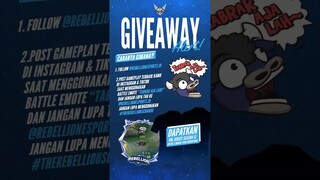 Giveaway! #mobilelegends #rebellion #mpl