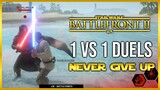 Battlefront 2 Lightsaber Duels NEVER GIVE UP Battlefront 2 Gameplay