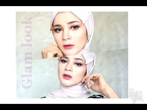 Make up tutorial with skincare;Glam look