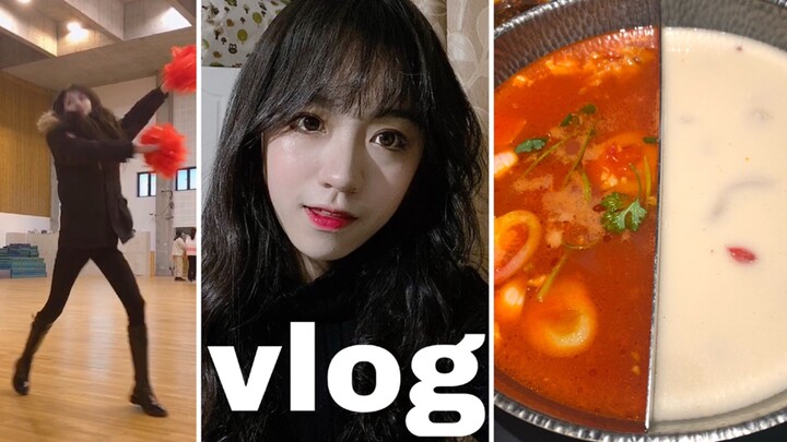 【Vlog – Daily Life】A silly guy doing cheerleading / A “bad girl” with big curls / Hot pot, red bean,