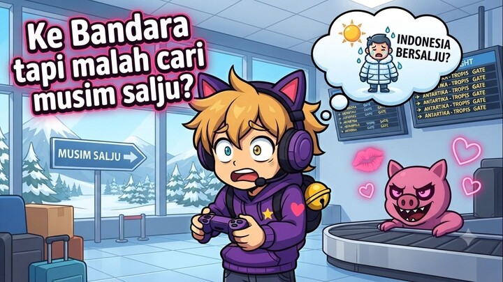 Ke Bandara tapi malah cari musim salju_