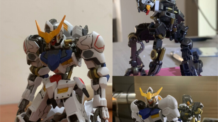 Sửa đổi mối liên kết giữa vai và cánh tay của bộ xương HG Iron-Blooded Gundunda, thêm bút vẽ