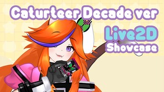 [Live2D Vtuber Model Showcase] Caturteer Live2D Model - Kamen Rider Decade Version