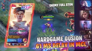 HARDGAME GUSION IN MCL, PING GUA 61 MS DELAY BANGET LAWAN FULL STUN LAGI - MOBILE LEGENDS